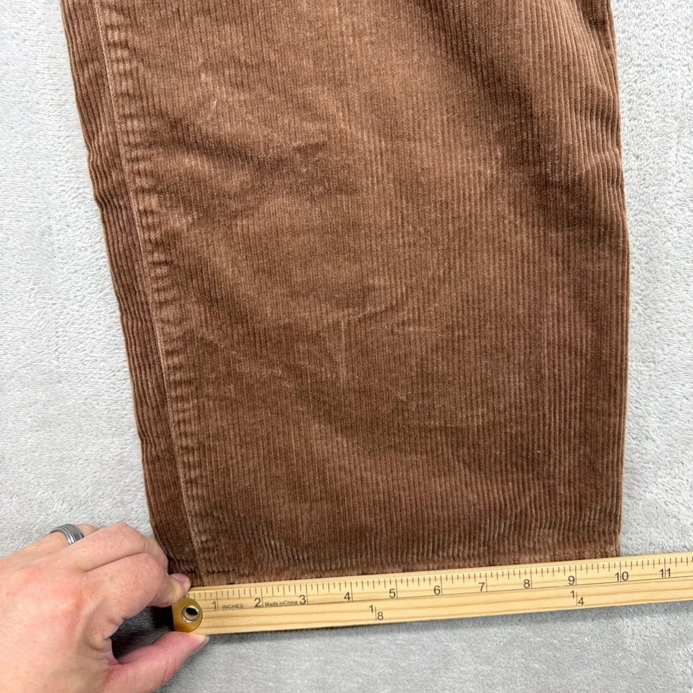 Vintage Gap Pants Women's 6 Corduroy Brown Wide Leg Hi Rise Casual Retro Trouser